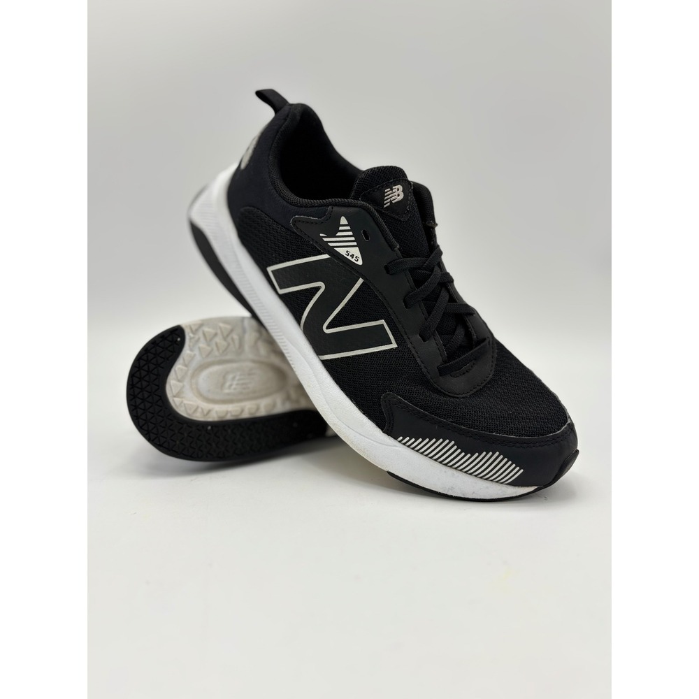 New Balance 545 Black White DynaSoft Running Shoes GK545BO1 Boys 6.5 Womens 8